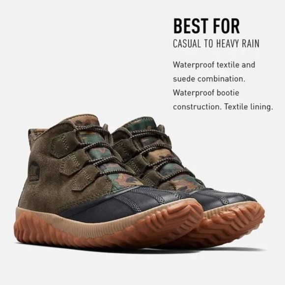 Sorel Shoes - Sorel Waterproof Out N About Plus Alpine Tundra Camo Boots